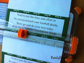 Touchdown Seeds Football Party Favors Printable