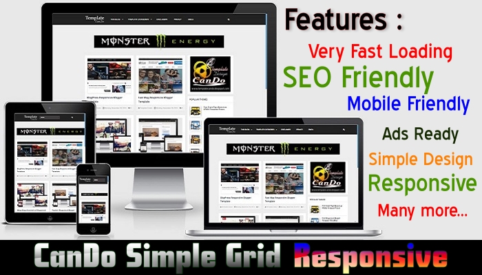 CanDo Simple Grid Responsive Blogger Template