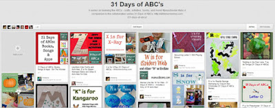 31 days of Abcs pinterest board