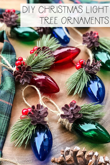 DIY Christmas Light Tree Ornaments