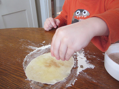 Easter Brunch 2013-sprinkling cinnamon and sugar