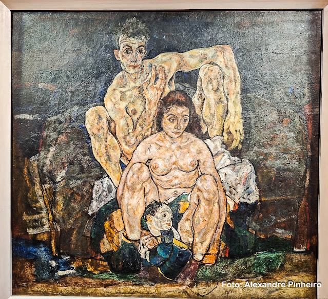 "Casal Agachado ou A Família" de Egon Schiele