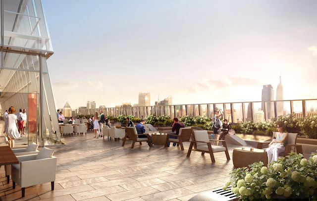 Picture of outdoor terrace on the north tower
