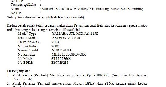 Contoh Surat Perjanjian Agen Jual Beli Rumah Dengan Tuan Rumah