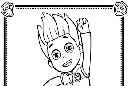 ryder paw patrol coloring page Ryder chase coloring1