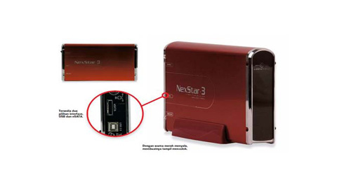 Spesifikasi Harddisk Enclosure VANTEC NEXSTAR 3 NST-360SU-RD