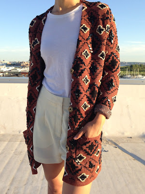 As seen on Solange Knowles - Opening Ceremony Oversized Embellished Cardigan