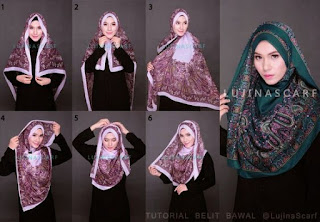 Tutorial Hijab Segi Empat Simple Beauty C