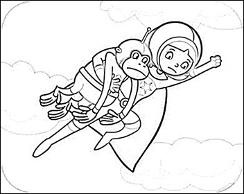 Desenhos para colorir garota super sábia Desenhos para colorir garota super sábia