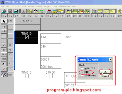 Change PLC Mode RUN
