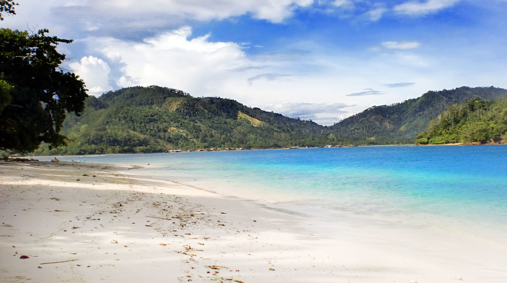  Pasir  Putih  Beach in the South Part of Bandar Lampung  