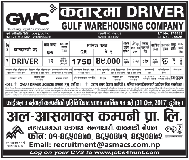Jobs in Qatar for Nepali, Salary Rs 49,000