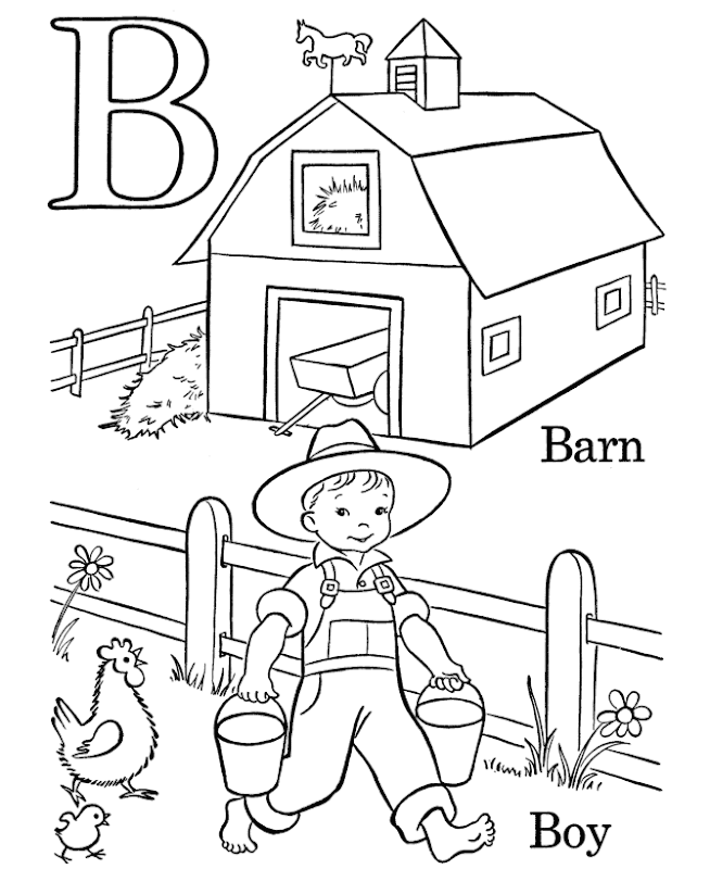 with the letter b with coloring learn while coloring will definitely  title=