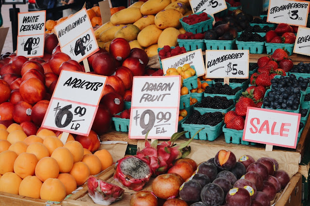 Fresh fruit from Pike Place Market in Seattle