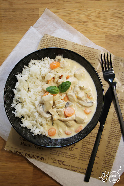 Poulet Blanquette Facile Rapide Délicieux Pas cher