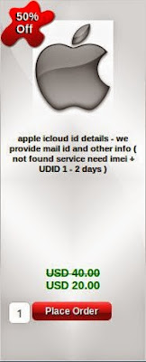 http://www.thefoneshop.net/products/detail/579/apple-icloud-id-details---we-provide-mail-id-and-other-info-(-not-found-service-need-imei-+-UDID--1---4-days-)