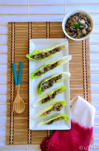 Minced Beef Lettuce Boats (免治牛肉生菜船)  http://uTry.it