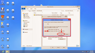 Learn how to hide files and folders in windows 8 step15