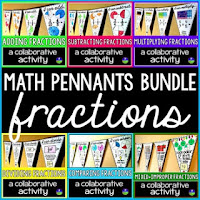 Fractions Pennants Bundle