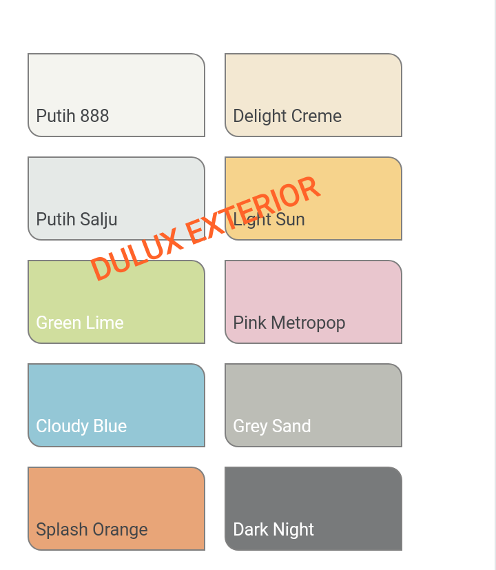 Contoh Warna  Cat  Rumah  Minimalis  Dulux  Exterior Interior  