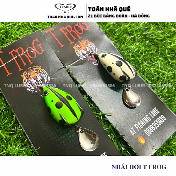 Nhái hơi câu lure T FROG 4cm - 7.5g TNQ LURES - Toán nhà quê