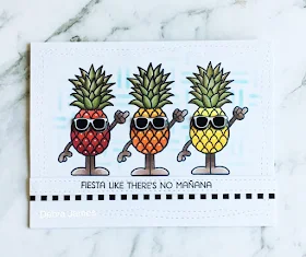 Sunny Studio Stamps: Summertime Tropical Paradise card by Debra James