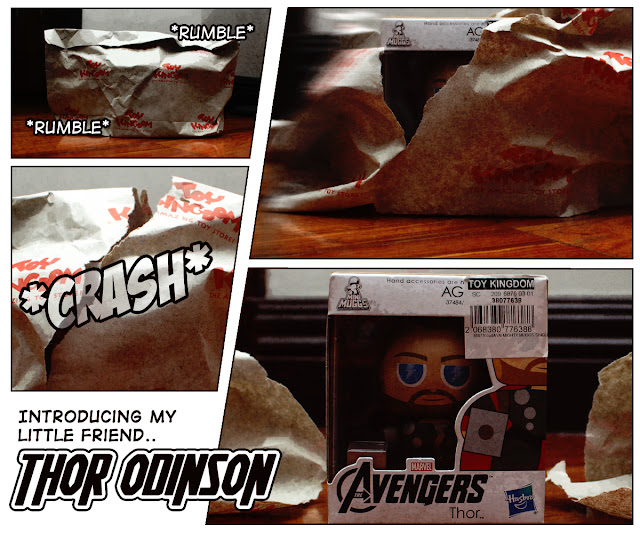 Mini Muggs Marvel Avengers Thor Odinson Figure by Hasbro Comic Strip Adventures