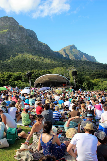 Cape Town, South Africa, Kirstenbosch summer concert series, outdoor, picnic.