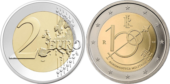 Italy 2 euro 2023 - Centenary of the Italian Air Force