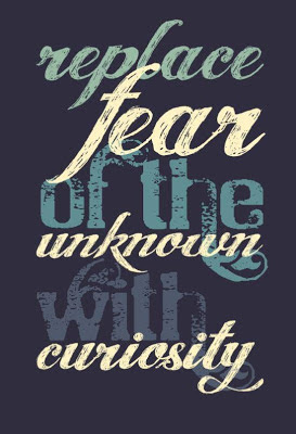 replace fear of the unknown with the curiosity