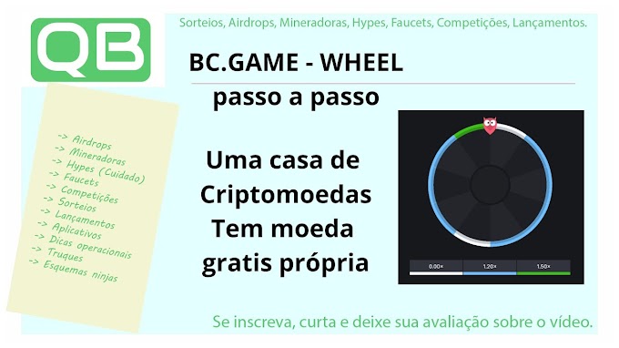 CanalQb - BCgame - Wheel - passo a passo
