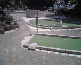 Tee-Rex Alley at Lilliputt Mini Golf in Auckland, New Zealand