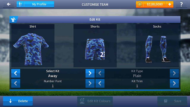 baju kit tentara marinir tni dream league soccer