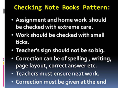 Pattern for Note Book Checking 