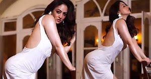 sandeepa dhar backless white dress sexy body
