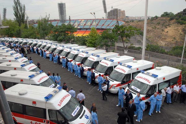 China dará a Armenia 200 nuevas ambulancias 