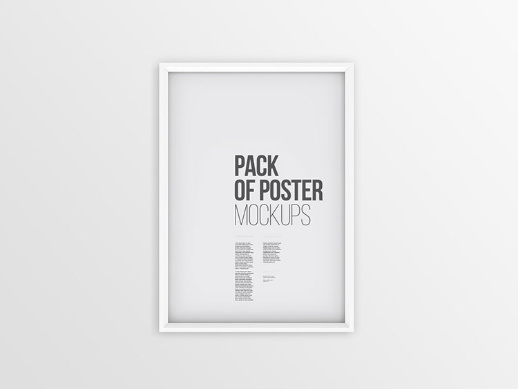 Poster Frame Mockup PSD