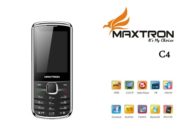 Maxtron C4, Handphone Candybar Dual GSM Gaya Nokia