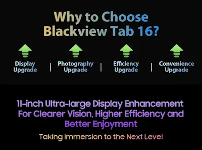 رسميا أقوى تابلت إقتصادية تدعم PC  Mode  Blackview Tab 16