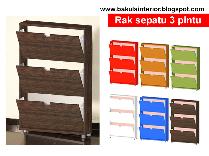 Bakula Interior Rak sepatu 3 Pintu