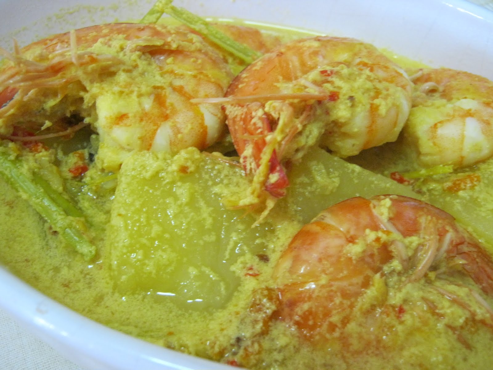 Opah Ju Masak  Lemak  Cili  Padi  Udang  Kentang