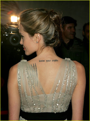 Angelina Jolie Tattoo