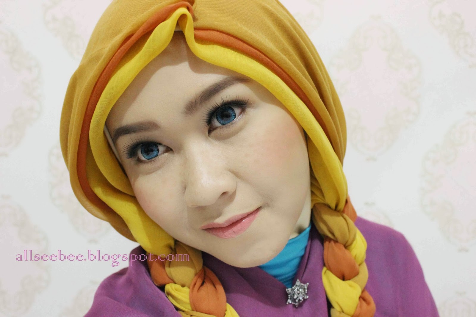 21 Gambar Menarik Tutorial Hijab Queen Elsa Biking Ngakak