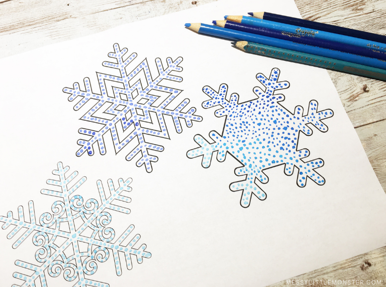 easy snowflake art for kids