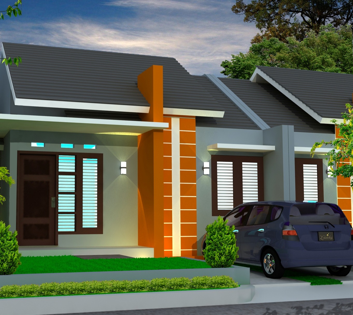 Warna Cat Rumah Minimalis Type 36 