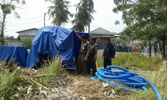 Pembangunan Intake Air Belum Ada Izin, Distop Satpol PP Kota Tangerang 