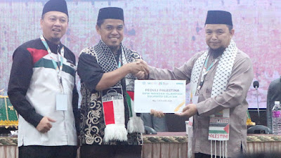 Dukung Kemerdekaan Palestina, Wahdah Sulsel dan WIZ Pasangkayu Donasi Milyaran Rupiah