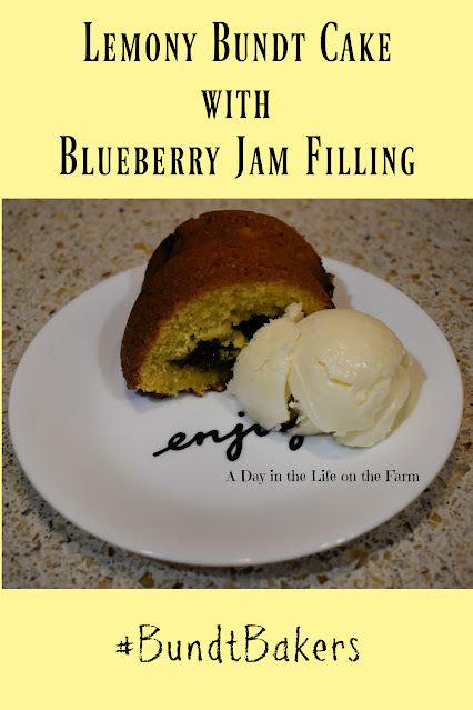 Lemony Blueberry Bundt pin