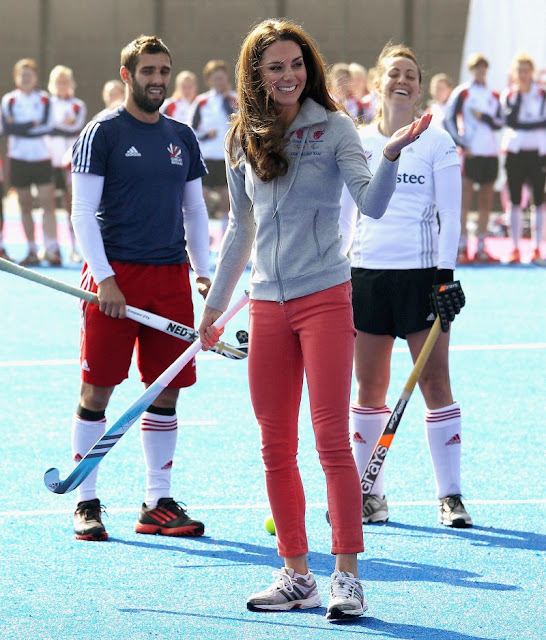 10. Kate Middleton Playing Hockey 2014