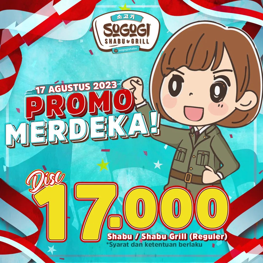 SOGOGI Promo MERDEKA DISKON Rp 17.000